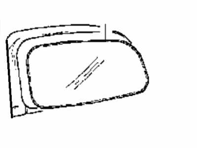 Hyundai 87607-34000 Mirror & Holder Assembly-Outside Rear Vi