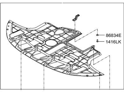 Hyundai 29110-F3100 Panel Assembly-Under Cover