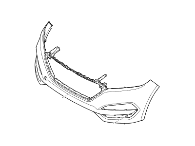 Hyundai 86511-D3000 Front Bumper Cover, Upper