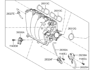 2014 Hyundai Tucson Intake Manifold - 28310-2E700