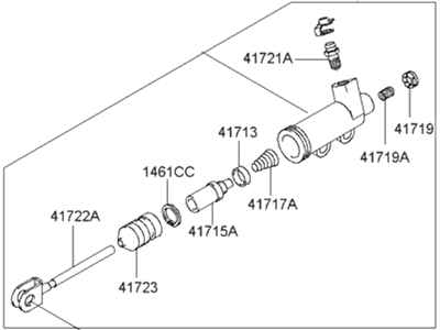 Hyundai 41710-39600 Cylinder Assembly-Clutch Release