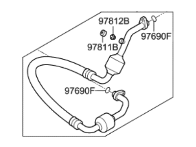 Hyundai Genesis G80 A/C Hose - 97763-B1310