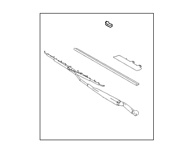 Hyundai 98360-2C800 Passeger Wiper Blade Assembly