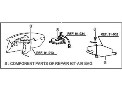 Hyundai 95990-38C12 Repair Kit-Air Bag