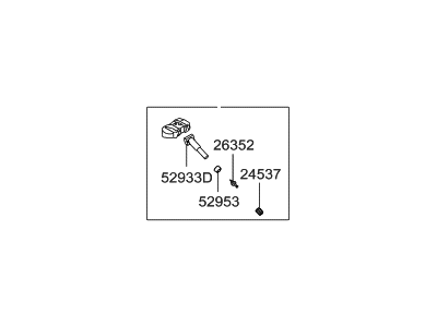 Hyundai 52940-A4100 Tpms Tire Pressure Sensor