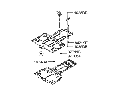 Hyundai 29110-B1610 Panel-Under Cover Rear