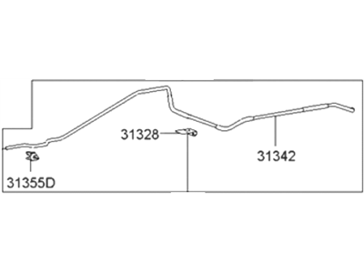 Hyundai 31342-22900 Tube-Fuel Vapor,Front