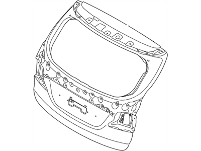 Hyundai 73700-B8130 Panel Assembly-Tail Gate