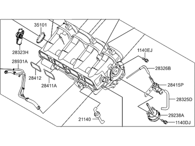 Hyundai 28310-2G070 Manifold Assembly-Intake