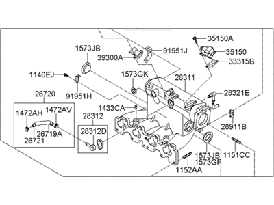 Hyundai Elantra Touring Intake Manifold - 28310-23980