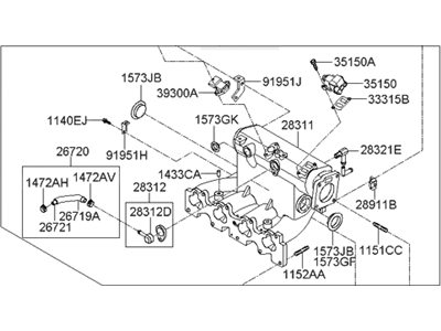 2006 Hyundai Elantra Intake Manifold - 28310-23980