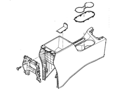 Hyundai Elantra Center Console Base - 84610-F2000-TRY