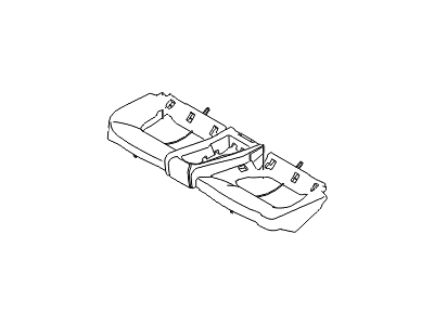 Hyundai 89110-2V000 Frame Assembly-Rear Seat Cushion,LH