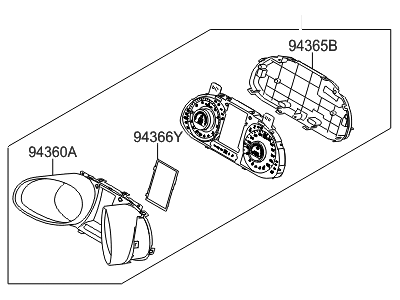 Hyundai 94001-B8041 Cluster Assembly-Instrument