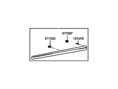 2001 Hyundai Sonata Door Moldings - 87712-38000