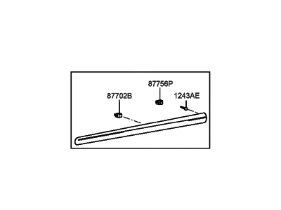 2000 Hyundai Sonata Door Moldings - 87711-38000