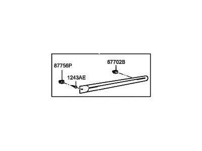 2001 Hyundai Sonata Door Moldings - 87722-38000