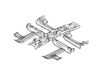 Hyundai 65130-C1000 Reinforcement Assembly-Center Floor