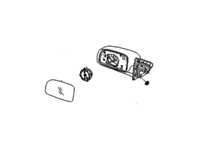 Hyundai 87610-2B300 Mirror Assembly-Outside Rear View,LH
