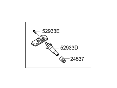 Hyundai 52933-C1100 Tpms Tire Pressure Sensor