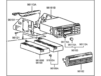 Hyundai 96180-33100 Radio Assembly-Electronic Tune Radio