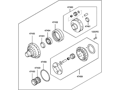 2000 Hyundai Santa Fe Differential - 47410-39000