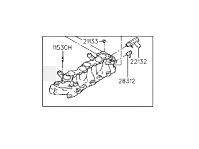 1993 Hyundai Sonata Intake Manifold - 28310-35034