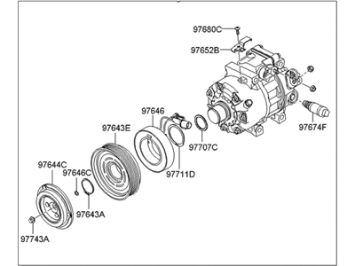 Hyundai 97701-2H140 Compressor Assembly