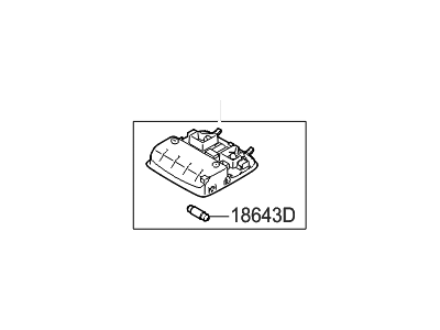 Hyundai 92800-2S000-OM Overhead Console Lamp Assembly