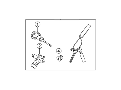 Hyundai Door Lock Cylinder - 81905-C2010