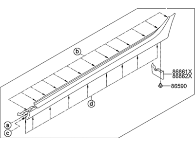 Hyundai 87752-2S000 Moulding Assembly-Side Sill,RH