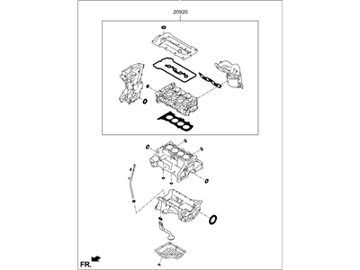 Hyundai 20910-03U05 Gasket Kit-Engine Overhaul