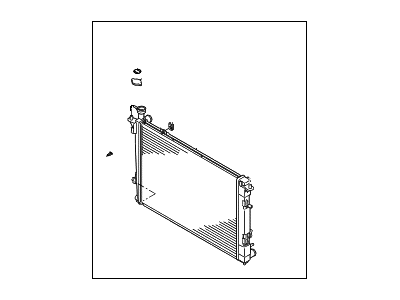 2009 Hyundai Santa Fe Radiator - 25310-1U200