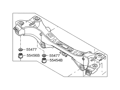 2013 Hyundai Azera Rear Crossmember - 55405-3V100