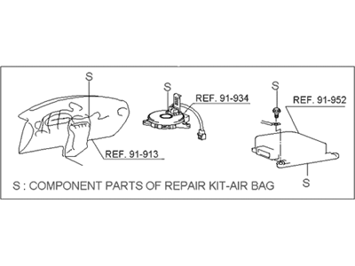 Hyundai 95990-2DG00 Repair Kit-Air Bag