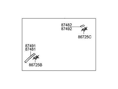 Hyundai 87220-2E000 Moulding Assembly-Roof,RH