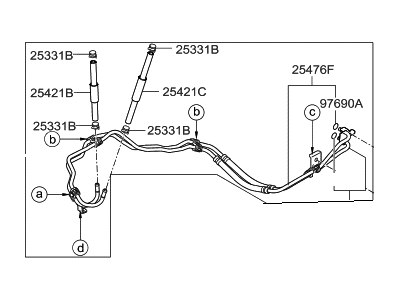 Hyundai 25470-3M210 Tube Assembly-Oil Cooler