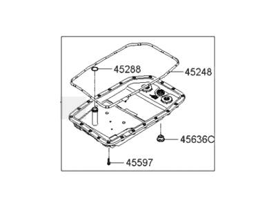 Hyundai 45280-49600 Pan Assembly-Automatic Transaxle Oil