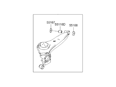 Hyundai 55101-26700 Arm Complete-Trailing,RH