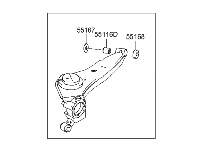 Hyundai 55100-26700 Arm Complete-Trailing,LH