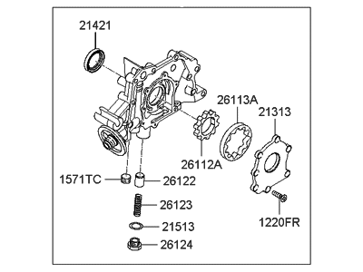 Hyundai 21310-26801 Case Assembly-Front