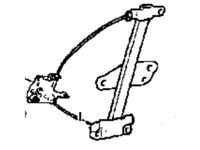 Hyundai Tiburon Window Regulator - 82404-27000