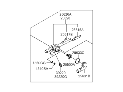 Hyundai 25600-23600 Control Assembly-Coolant Temperature