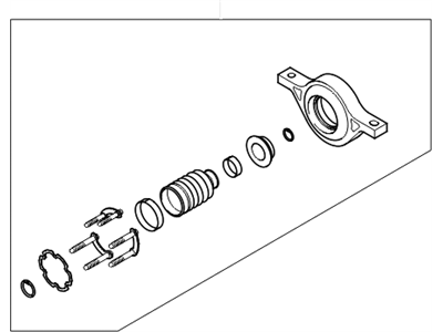 Hyundai 49575-1U000 Repair Kit-Center Bearing