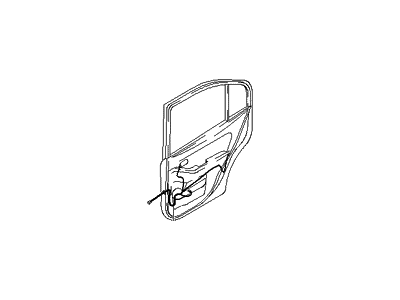 Hyundai 91650-2D510 Wiring Assembly-Rear Door RH