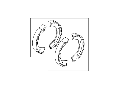 Hyundai Parking Brake Shoe - 58305-3MA00