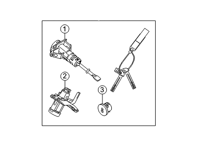 Hyundai Equus Door Lock Cylinder - 81905-3N000