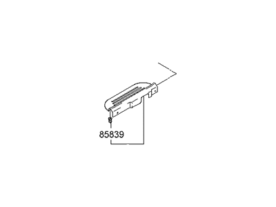 Hyundai 85871-25000-ZE Trim Assembly-Front Door Scuff LH