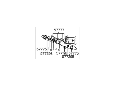 1998 Hyundai Elantra Power Steering Gear Seal - 57790-28A02