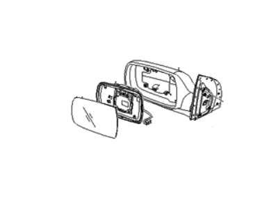 Hyundai Entourage Car Mirror - 87610-4J012